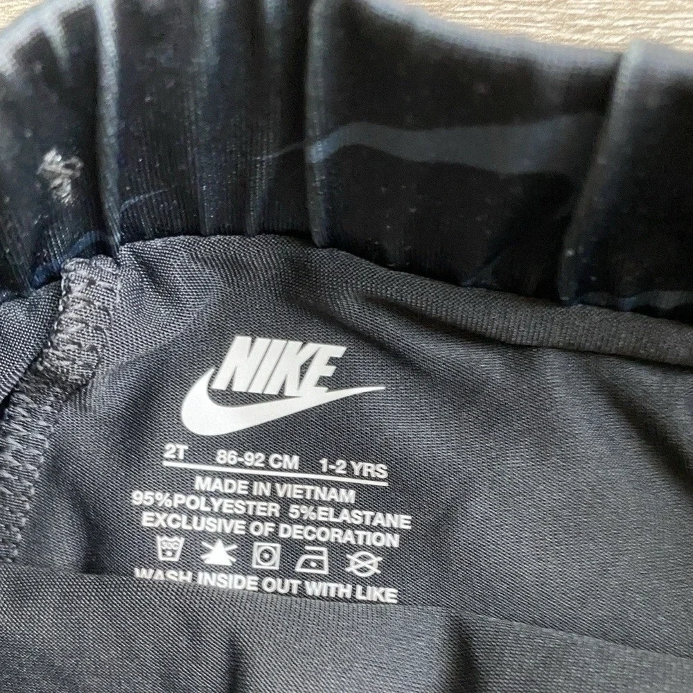 Nike Black‎ Logo Swish Skort Lined Little Girls 2T Dri-Fit Athletic Shorts 1284